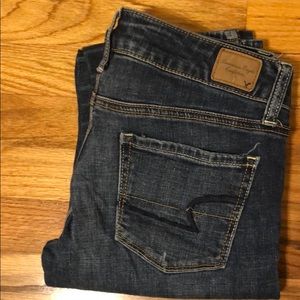 American Eagle mid rise super stretch skinny jeans